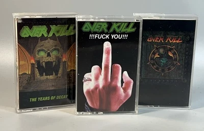 Overkill Fuck You Cassette Megaforce Records Out Of Print! Years Of Decay Horror - Image 1 of 4