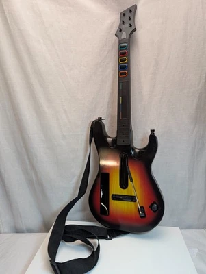 Chitarra Nintendo Wii Guitar Hero Sunburst 95455.805, testata, con cinturino e cover usata in ottime condizioni - Immagine 1 di 4