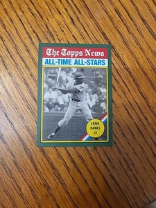 Ernie Banks 2025 Topps Heritage Green Border 343 All-Time All-Stars Chicago Cubs - Foto 1 di 4
