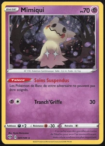 Carte Pokémon Mimiqui 081/189 Holo   Ténèbres Embrasées Français - Picture 1 of 2