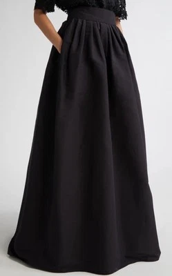 Falda Carolina Herrera Seda Faille Ball Nueva con Etiquetas Talla 10 $3990 Negra Foto 1 de 3