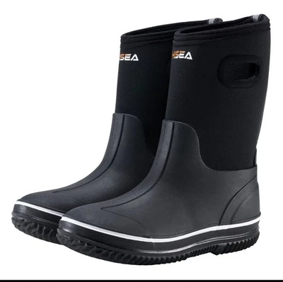 Botas de lluvia HISEA para niños con asas impermeables antideslizantes para jugar camping botas de barro Foto 1 de 4