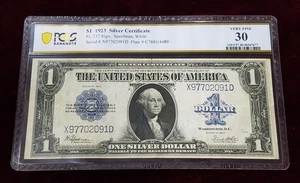 Fr 237  $1 1923 Silver Certificate | PCG VF30 | Speelman, White - Picture 1 of 2