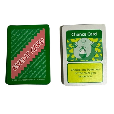 Vintage 1999 Pokemon Master Trainer Board Game Replacement Pieces 53 Event Cards - Image 1 of 4