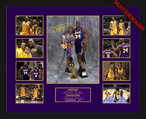 SHAQUILLE O'NEAL & KOBE BRYANT LIMITED EDITION OF 100 ONLY SIGNED MEMORABILIA - Picture 1 of 6