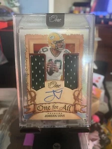 2023 Panini One #341 Jordan Love One For All Dual Patch/Auto, 8/99 Packers - Picture 1 of 2