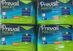 Prevail Daily Underwear 4/18 Ct 72 Total Large 44-58" Einwegwindeln für Erwachsene - Bild 1 von 7