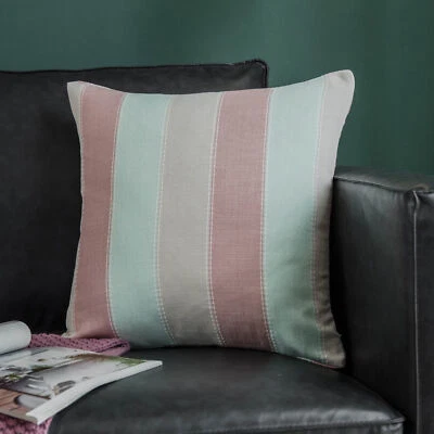 Funda de cojín a rayas funda de almohada 1 pieza para sofá decoración del hogar funda de almohada cuadrada Foto 1 de 4