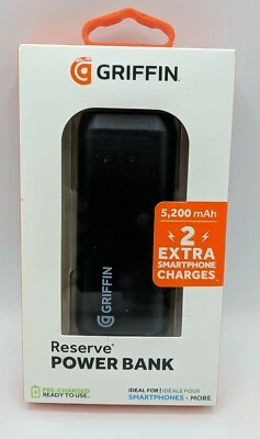 Griffin 5200mAh Reserve Power Bank Black GC43394 - Image 1 of 4