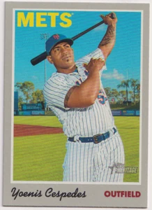 2019 Topps Heritage #50 Yoenis Cespedes New York Mets - Picture 1 of 2