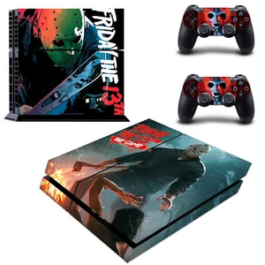 Original PS4 Console Controllers Friday the 13th Jason V Skin Decal Sticker Wrap - Picture 1 of 1
