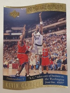 1997-98 Kevin Garnett Upper Deck Collector's Choice Memorable Moments NBA #5