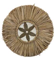BOHO Coastal Wall Hanging seagrass shell starfish Decor Wall Art Decoration - Picture 1 of 1