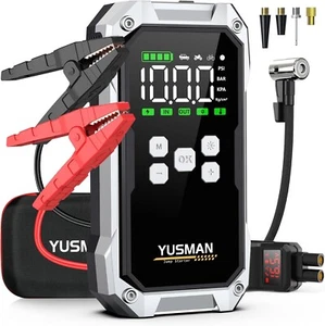Portable Car Jump starter with Air Compressor, 7000A 150PSI Jump Starter Battery - Picture 1 of 12
