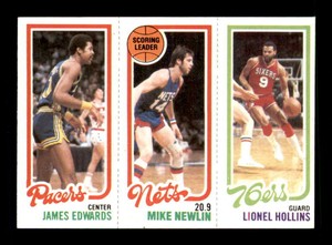 1980 Topps #36 James Edwards/Mike Newlin/L Hollins 118/153/182 NM/NM+ X2186624