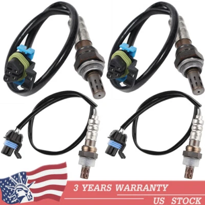 Set of 4 Oxygen Sensor For 2009-12 Chevy Colorado GMC Canyon 2008-2010 Hummer H3 - Immagine 1 di 4