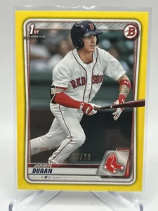2020 Bowman Prospects Jarren Duran Yellow /75 BP-144 - Picture 1 of 7