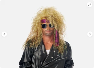 Heavy Metal Rocker Wig-Blonde - Picture 1 of 1