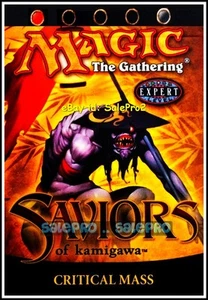 CRITICAL MASS magic SAVIORS OF KAMIGAWA RED BLACK RARE MTG SEALED STARTER DECK - Picture 1 of 2