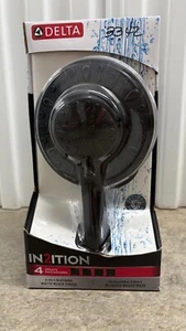 Cabezales de ducha dobles Delta In2ition 2 en 1 de montaje en pared negro mate 5 pulverizadores 6,63" - Imagen 1 de 4