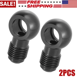 2pcs Dia.12mm Fuel Banjo Fittings to 6AN Male Flare Adapter Fuel Line Adapter - Picture 1 of 7