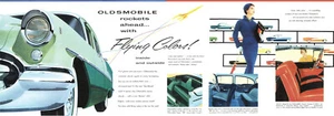 1955 Oldsmobile Color Options Showroom wall illustration 7 x 19 Giclee Iris - Picture 1 of 1