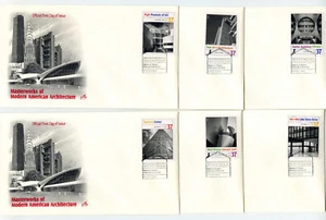 3910 American Architecture Set de 12 ArtCraft FDC - Imagen 1 de 2