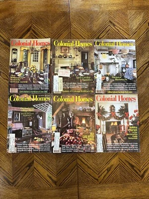 Colonial Homes Magazines, Vintage 1984 Lot of 6 Issues January - December ~ 1-6 - Image 1 of 4