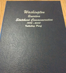 COMPLETE 1999-2009 STATE/ TERRITORY QUARTERS PDSS IN 3 DANSCO ALBUMS (224 Coins) - Picture 1 of 15