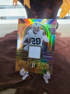 2023 Gold Standard Josh Jacobs Gold Rush Jersey #223/299 Las Vegas Raiders