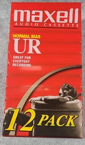 12er-Pack Maxell UR 60 Audiokassetten Kassetten Normal Bias NEU VERSIEGELT - Bild 1 von 7