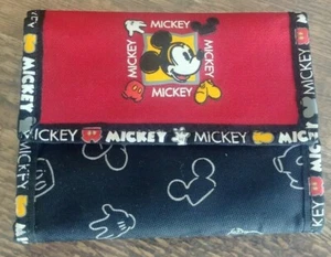 Authentische Disneyland Parks Mickey Mouse Souvenir Geldbörse rot schwarz - Bild 1 von 4