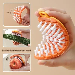 Flexible Vegetables Brush Fruit and Vegetable Cleaning Potato Scrubber Tool ❁UK - Picture 1 of 14