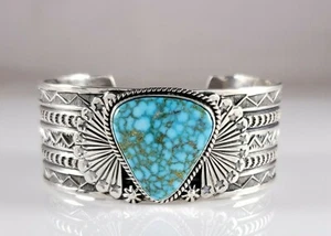 Brazalete Sunshine Reeves Navajo Plata Esterlina Raro Red Web Kingman Turquesa - Imagen 1 de 9