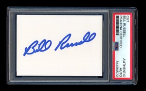 BILL RUSSELL SIGNED MINT CUT PSA/DNA AUTOGRAPHED LOS ANGELES DODGERS 1981 WSC - Picture 1 of 1