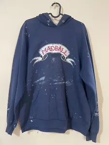 MADBALL KINGS OF NEW YORK BLAUER HOODIE HERREN GEBRAUCHT GRÖSSE LARGE LACK RAMPONIERT - Bild 1 von 3