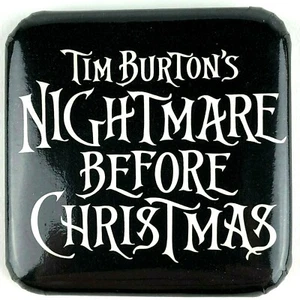 Tim Burton Nightmare Before Christmas button 2" x 2" Vintage 1993 Walt Disney - Picture 1 of 8