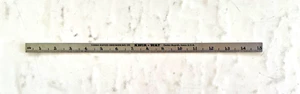 VTG Cedar Rapids Engineering Co Iowa Stainless Steel Ruler USA - Picture 1 of 2