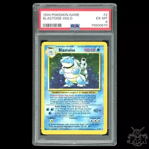 Blastoise Holo #2/102 PSA 6 Base Set Pokemon 1999 - Picture 1 of 2