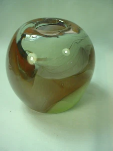 VINTAGE STUDIO ART GLASS VASE BY STAN CLARKE CANADIAN - Bild 1 von 10