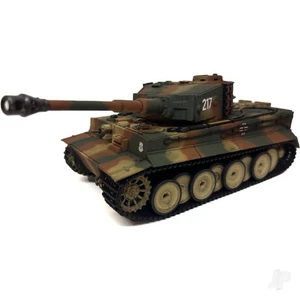 Henglong 1:24 Tiger 1 RC Tank w/ IR + Shooter + Sound (Camo 2) - Picture 1 of 1