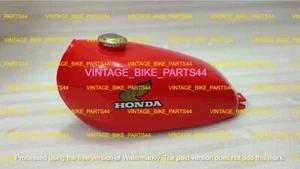 Honda XL 125 CT 125 Aluminium Red Painted Petrol Tank 1977 Model With Lid - Picture 1 of 8