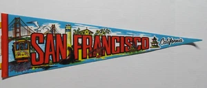 Pennant SAN FRANCISCO del 1983 (mostra attrazioni): misure 25" (#2285) - Foto 1 di 10