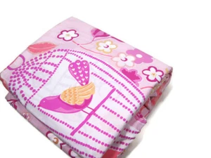 Funda nórdica Pottery Barn Kids rosa jaula de pájaros floral algodón queen completa nueva - Imagen 1 de 4