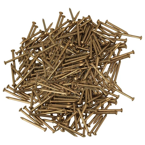 300x Antique Brass Furniture  Copper Miniature Nail Round Head 18mm Cover