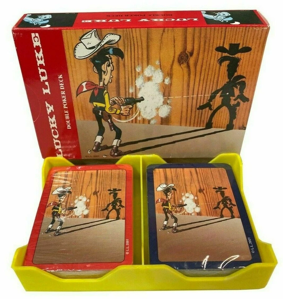 Double Poker Deck Lucky Luke 2 Deck Of Cards Made By modiano New Sealed - Image 1 of 1