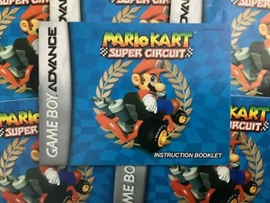 Mario Kart Super Circuit GBA Nintendo Gameboy Advance solo manuale istruzioni - Foto 1 di 5