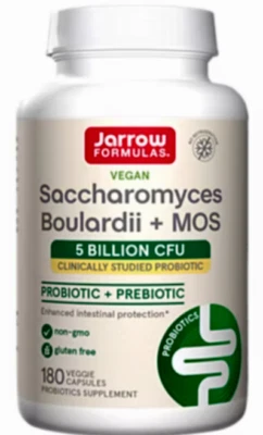 Saccharomyces Boulardii + MOS Probiotic - 5 Billion CFUs -180 Vegetable Capsules - Image 1 of 2