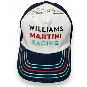 Williams Martini Racing F1 Hat Autographed Signed Felipe Massa Valteri Bottas - Picture 1 of 8