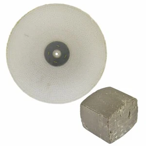 Fregona de pulido pulido pulido corte rápido de sisal grueso 12" x 1" 2 filas con compuesto 250 g - Imagen 1 de 3